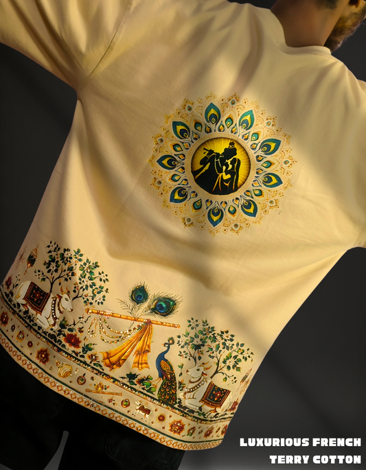 RADHE KRISHNA OVERSIZED T-Shirt | DIVINE HARMONY SERIES