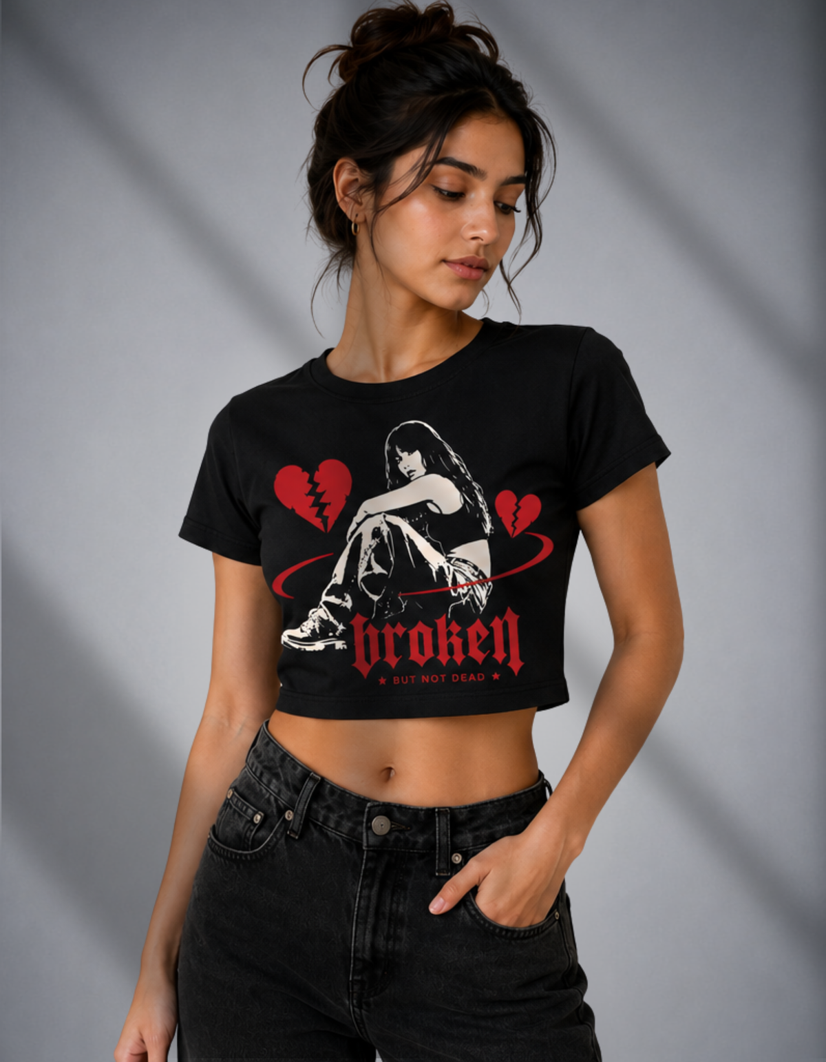 Broken But Not Dead Crop Top
