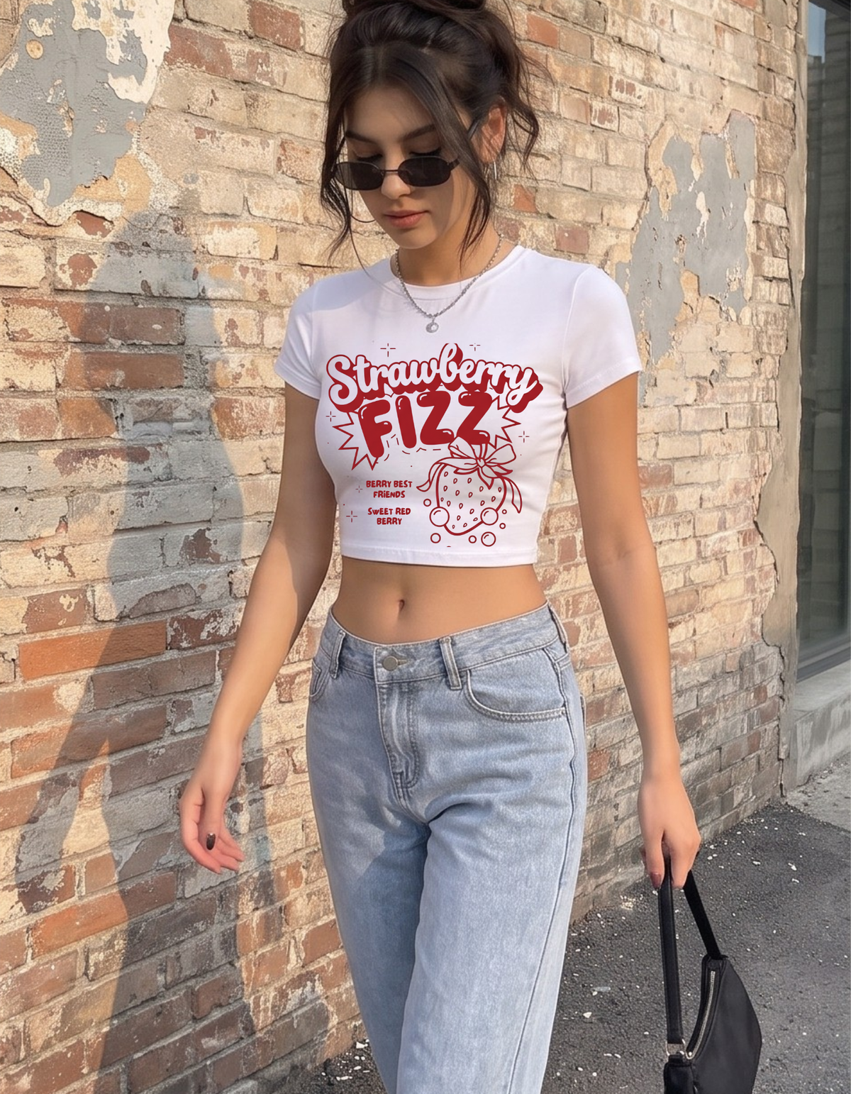 Strawberry Fizz Crop Top