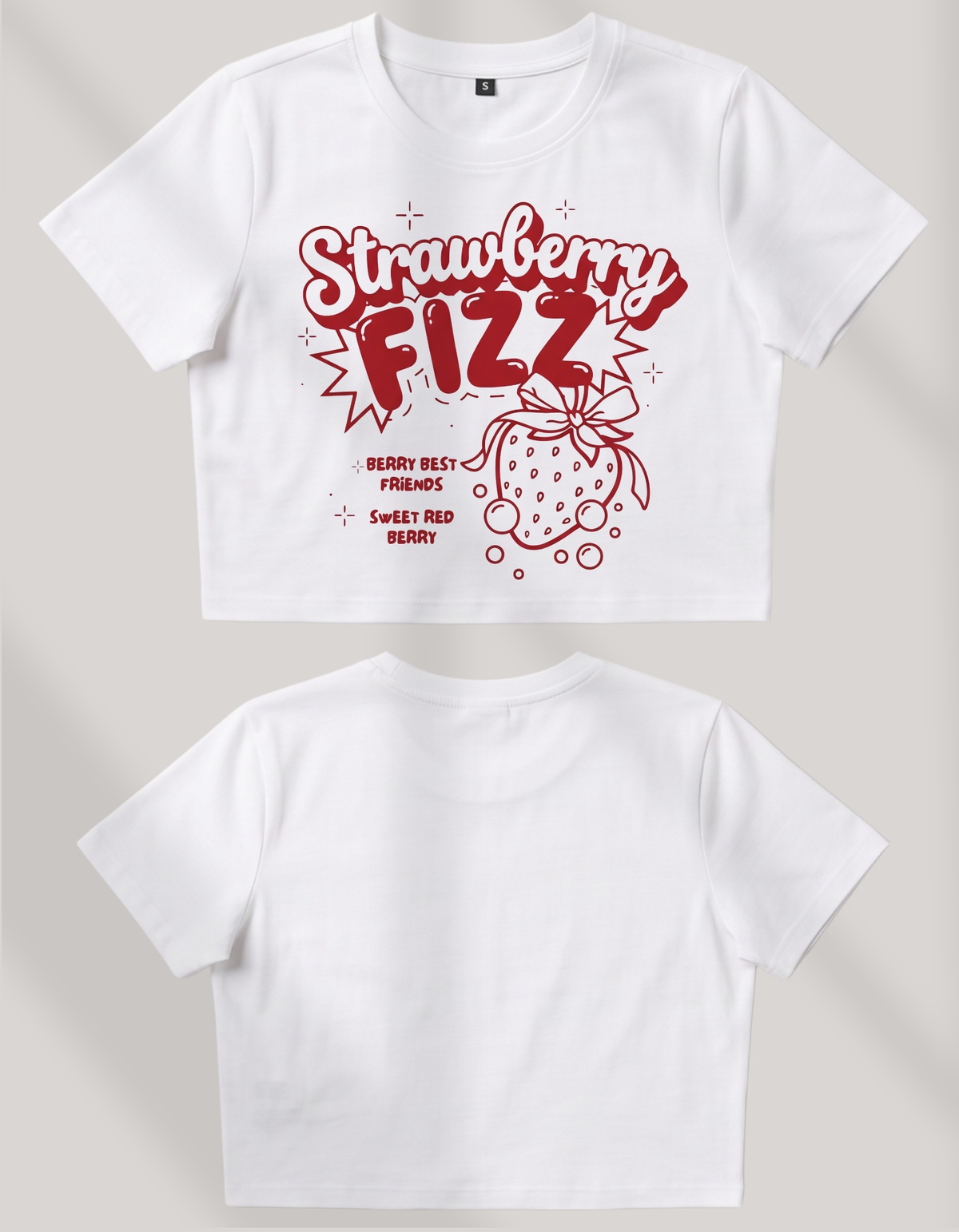 Strawberry Fizz Crop Top