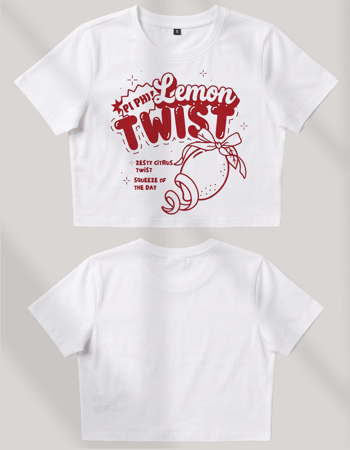 Lemon Twist Crop Top