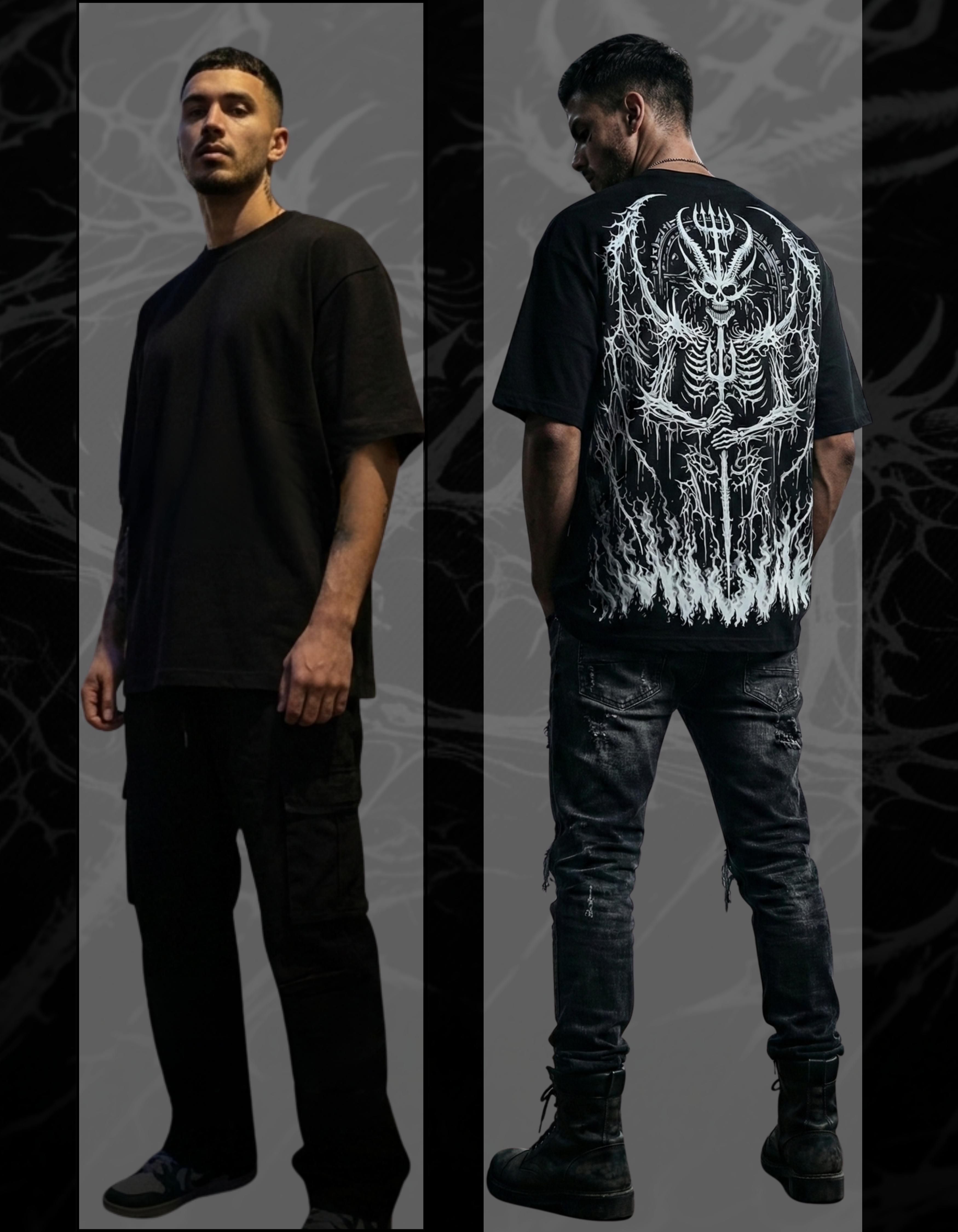 The Abyssal Guardian Oversized T-Shirt