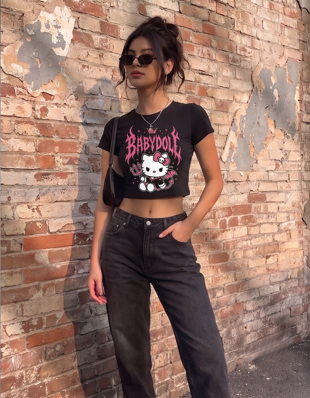 BABYDOLL Graphic Crop Top