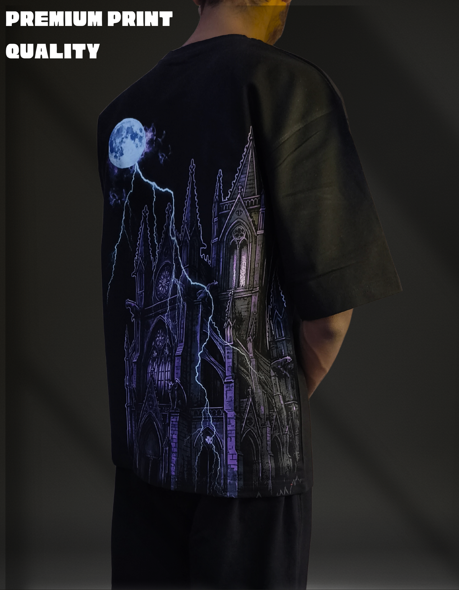 Sanctuary of Shadows Oversized T-Shirt — Gothic Edition