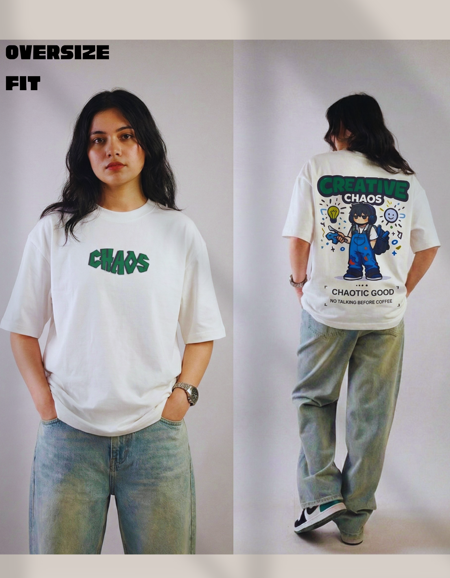 THE CREATIVE CHAOS OVERSIZED T-SHIRT | ARTIST EDITION