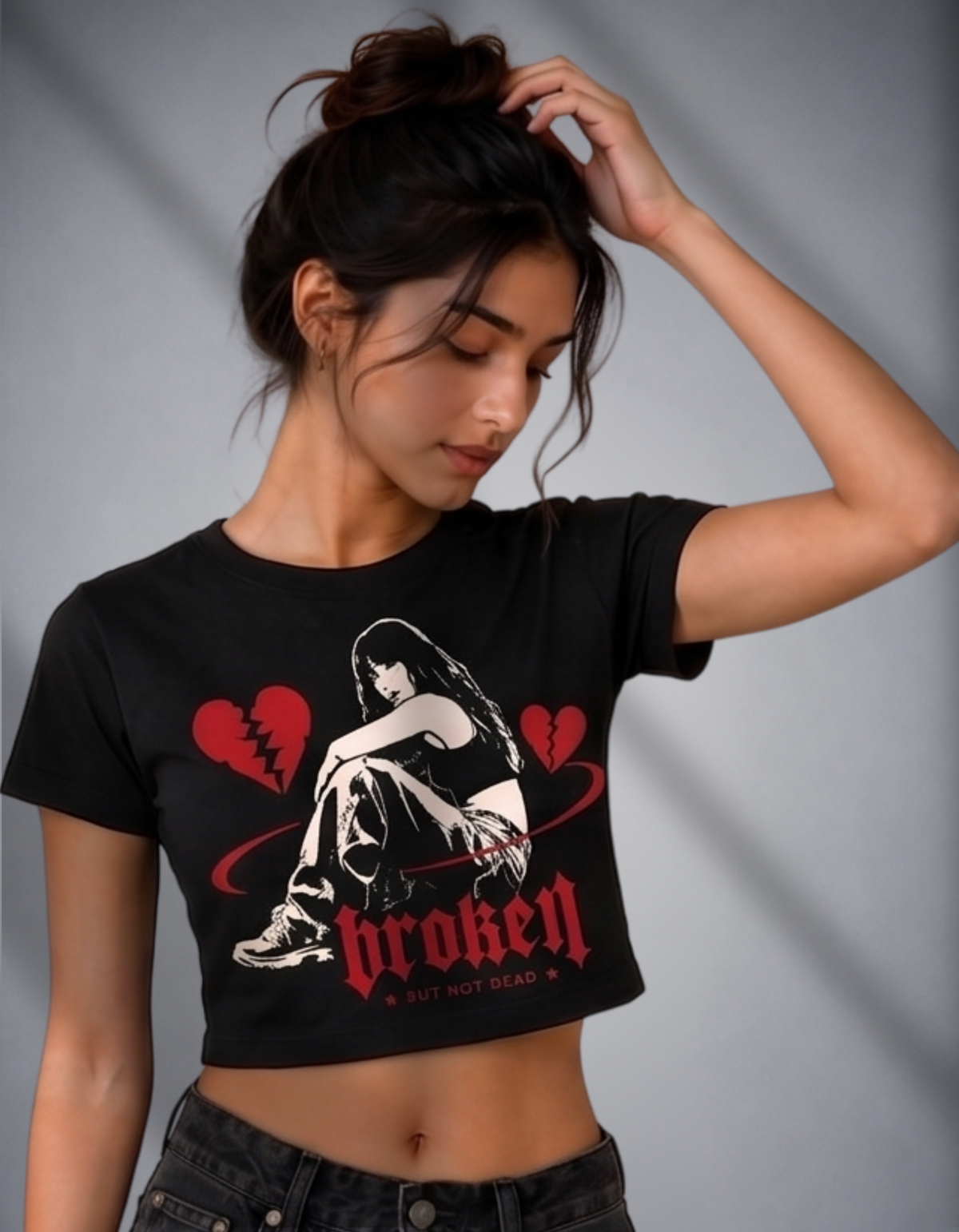 Broken But Not Dead Crop Top