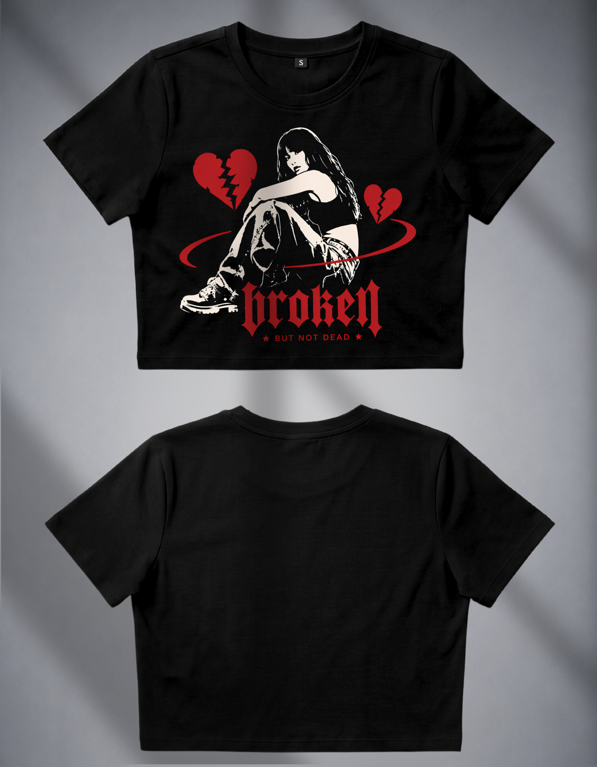 Broken But Not Dead Crop Top