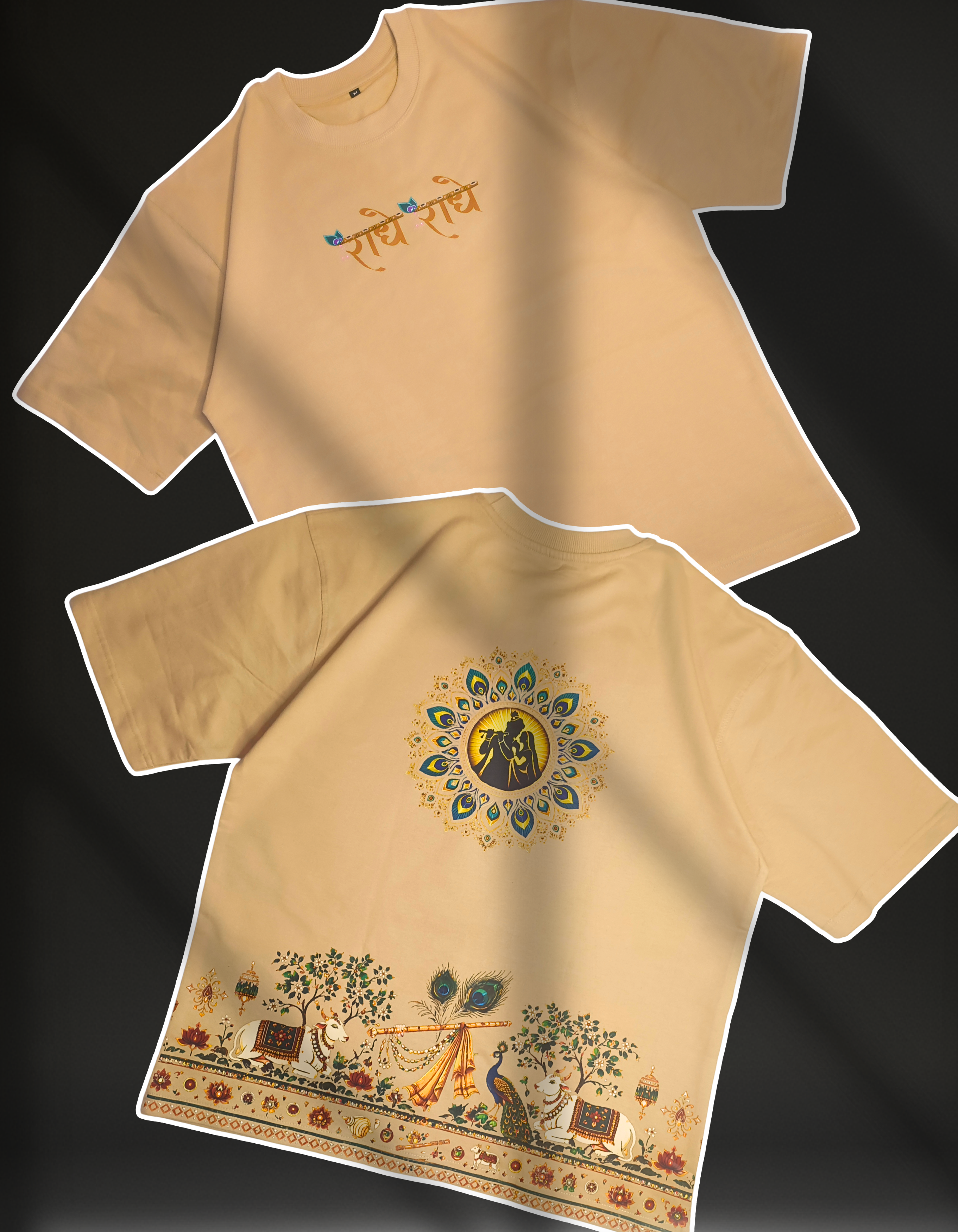 RADHE KRISHNA OVERSIZED T-Shirt | DIVINE HARMONY SERIES