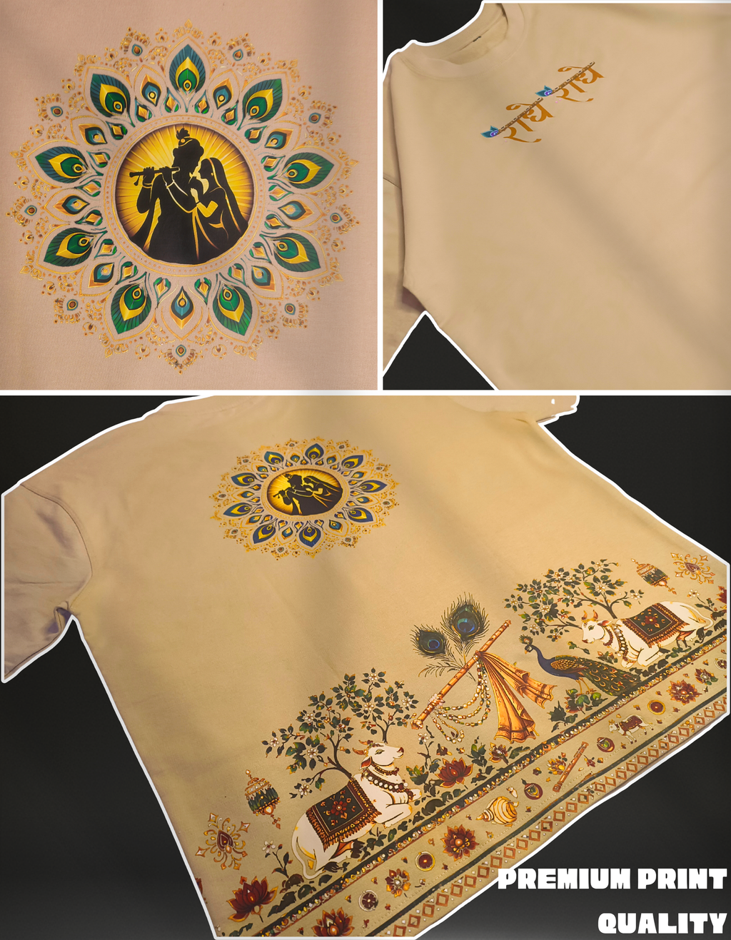 RADHE KRISHNA OVERSIZED T-Shirt | DIVINE HARMONY SERIES