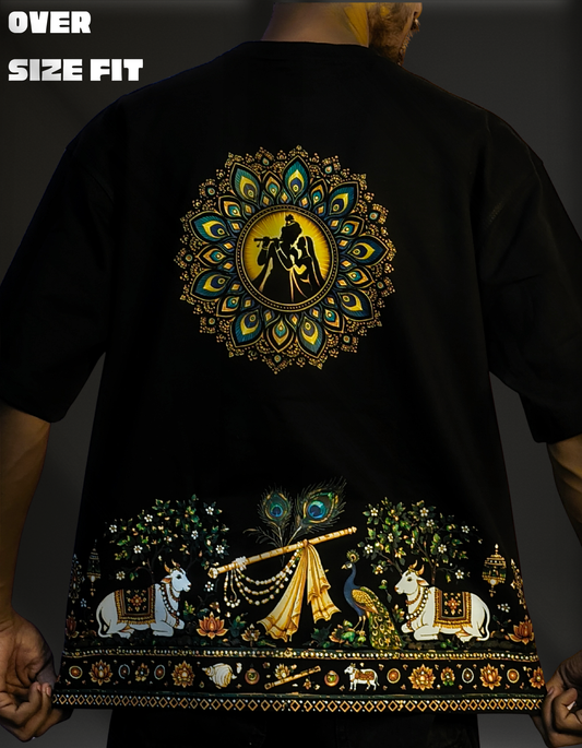 RADHE KRISHNA OVERSIZED T-Shirt | DIVINE HARMONY SERIES
