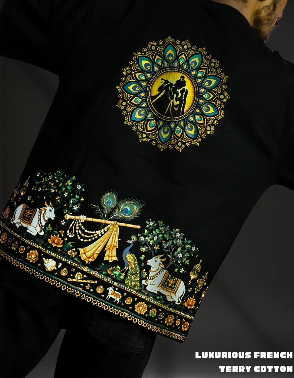 RADHE KRISHNA OVERSIZED T-Shirt | DIVINE HARMONY SERIES