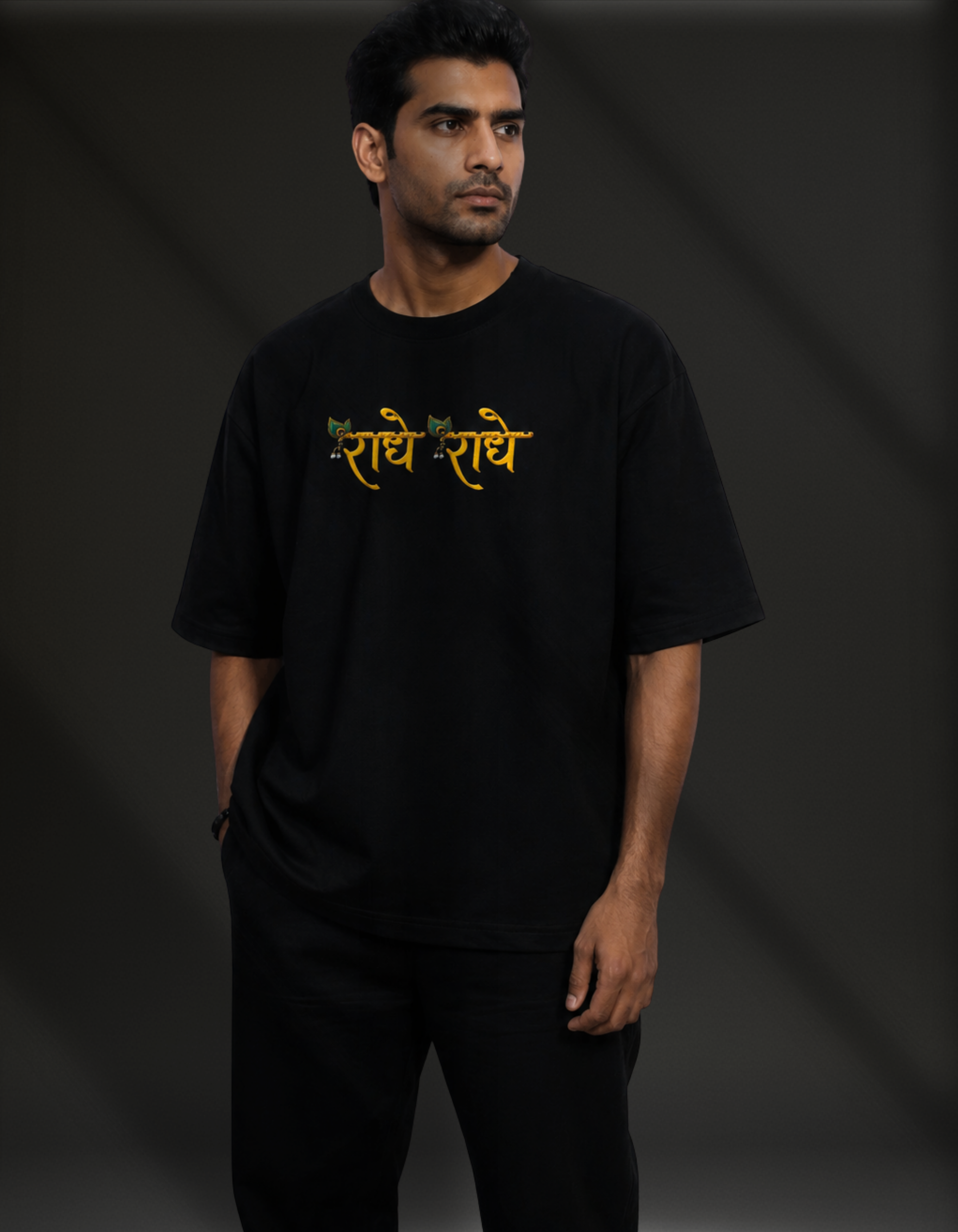 RADHE KRISHNA OVERSIZED T-Shirt | DIVINE HARMONY SERIES