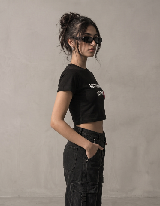 Boyfriend Beater Crop Top