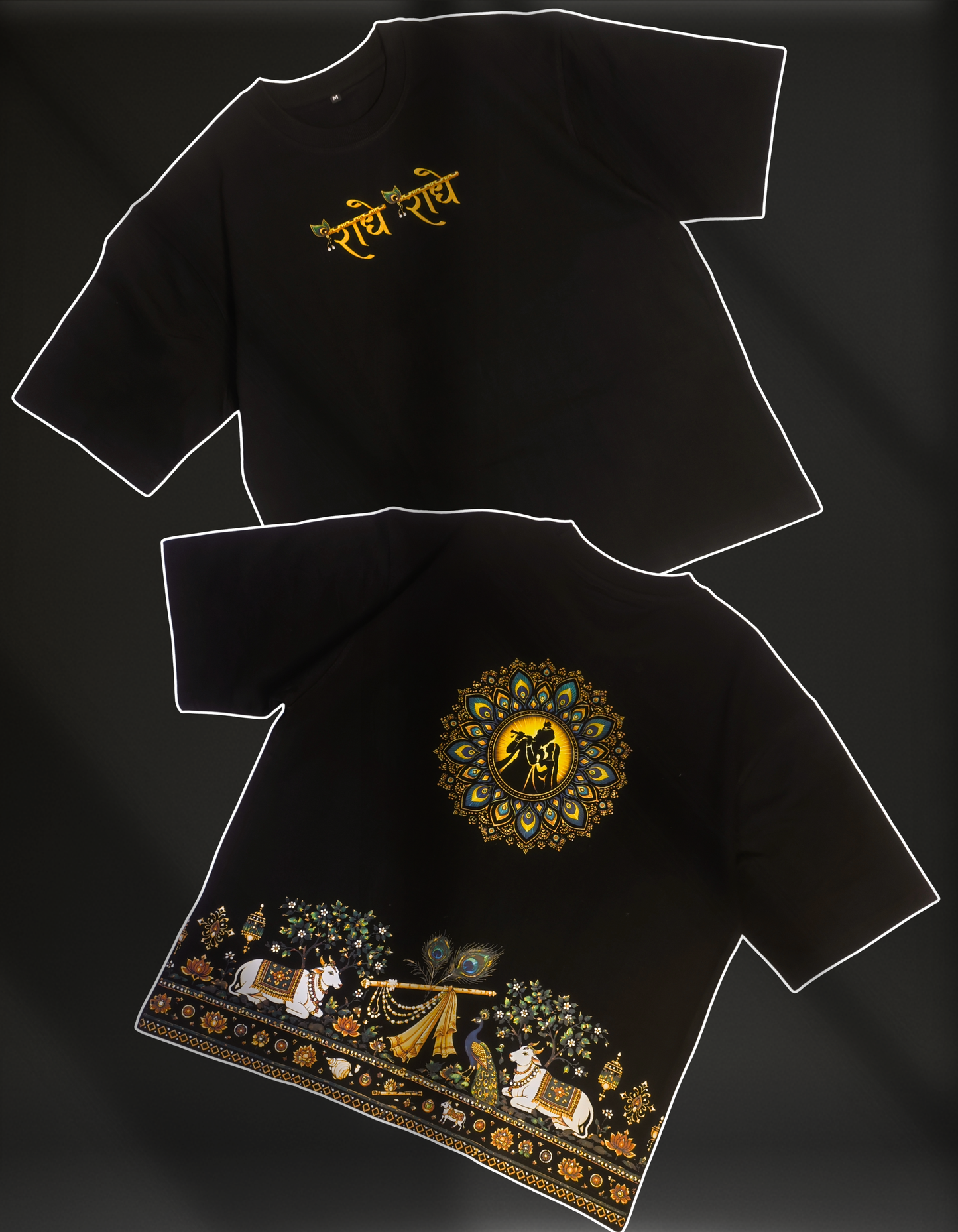 RADHE KRISHNA OVERSIZED T-Shirt | DIVINE HARMONY SERIES