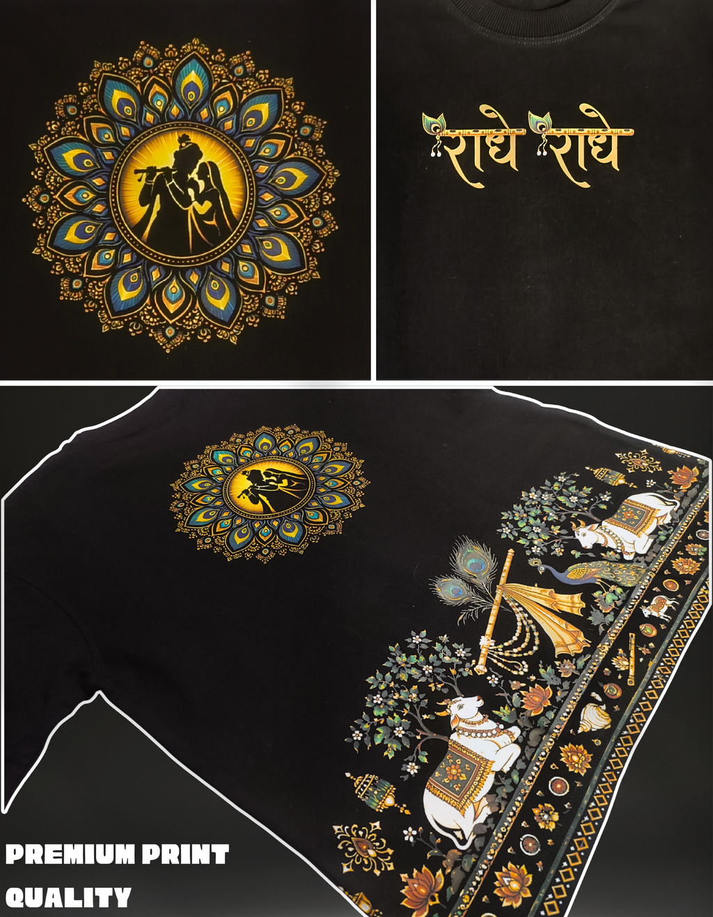 RADHE KRISHNA OVERSIZED T-Shirt | DIVINE HARMONY SERIES