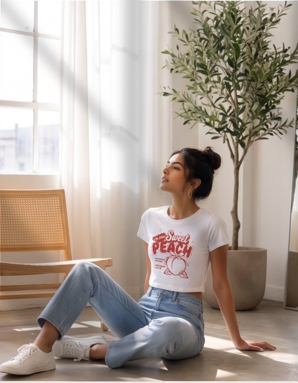Sweet Peach Crop Top