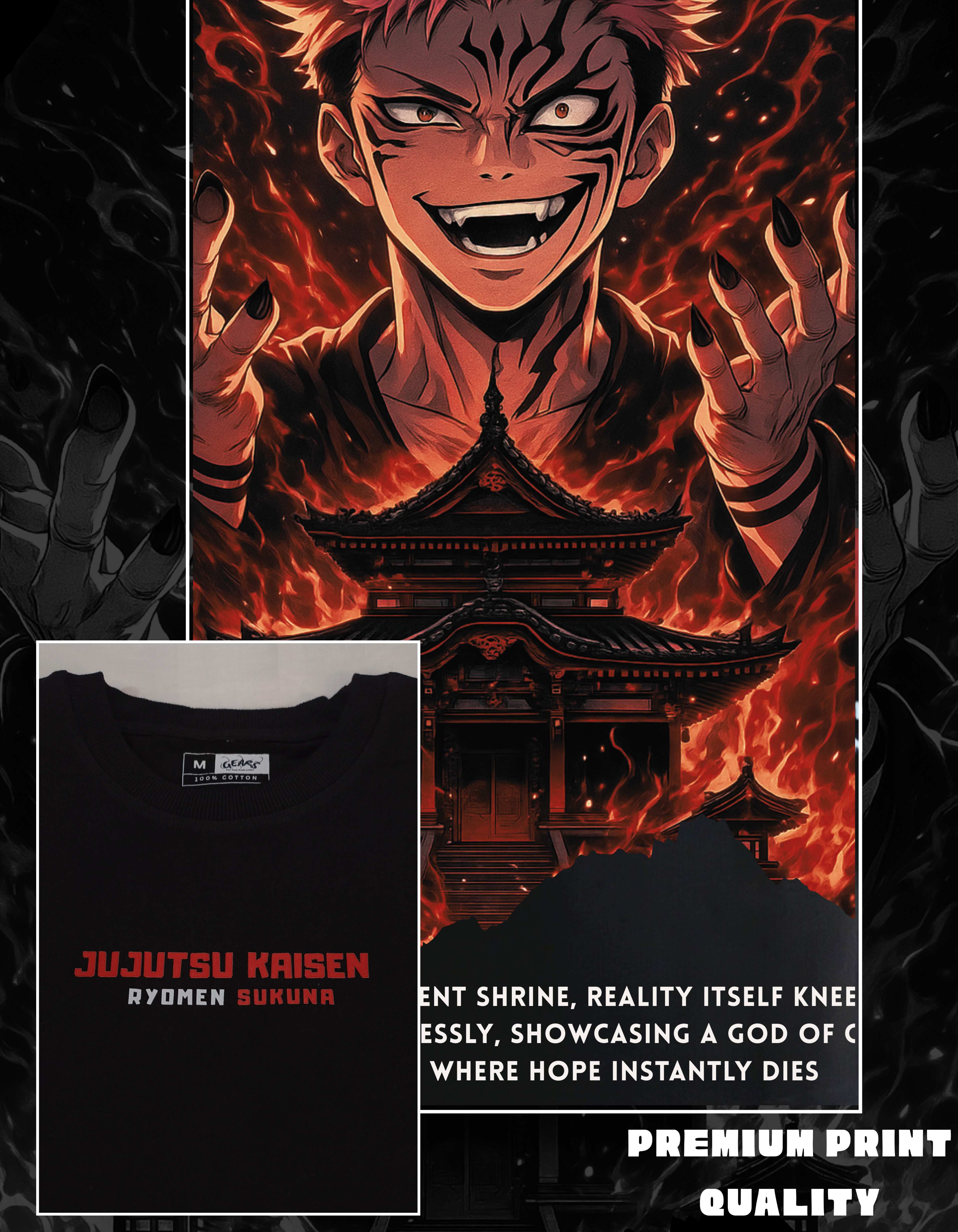 The Malevolent Shrine Oversized T-Shirt