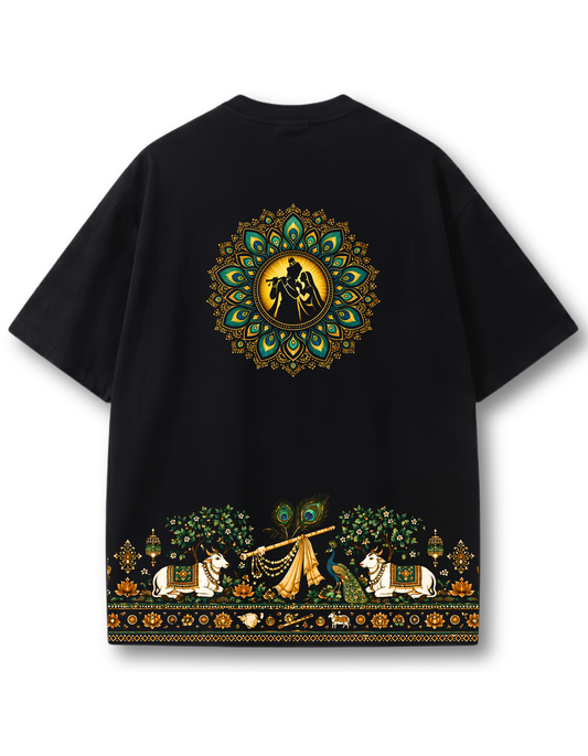 RADHE KRISHNA OVERSIZED T-Shirt | DIVINE HARMONY SERIES