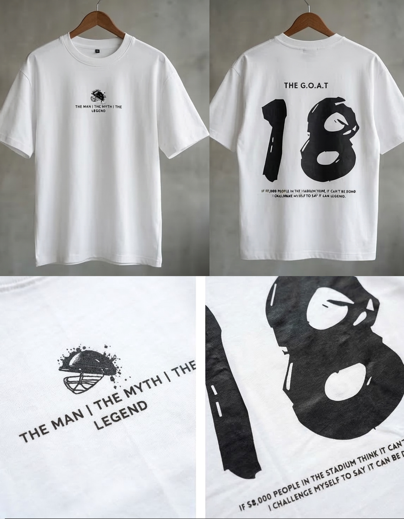 THE G.O.A.T. 18 OVERSIZED T-SHIRT | LEGACY SERIES
